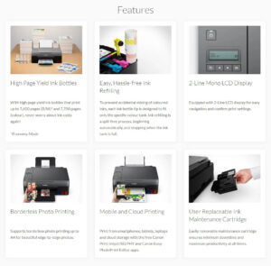 Ormocnet Canon Pixma G320 Printer specs