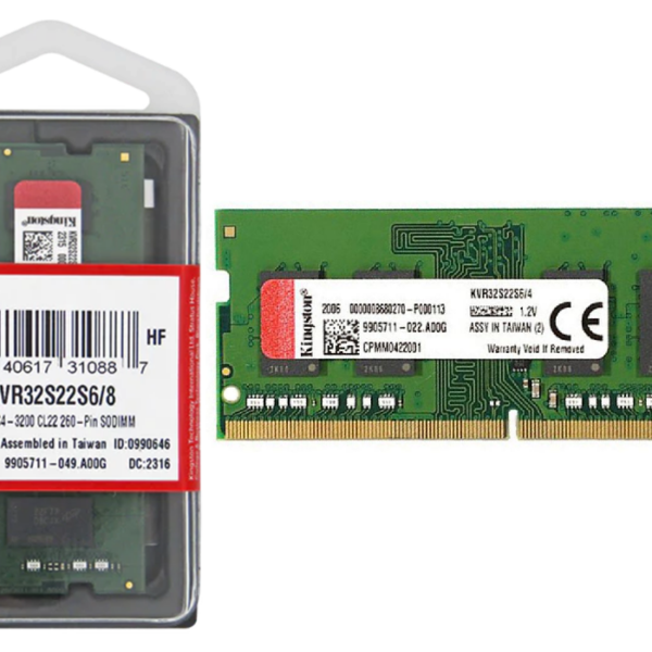 Ormocnet Kingston SODIMM 8GB DDR4-3200 KVR32S22S6-8
