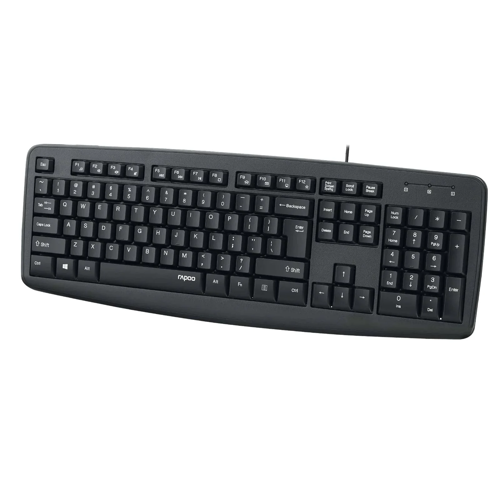 Ormocnet RAPOO NK2600 USB WIRED KEYBOARD BLACK