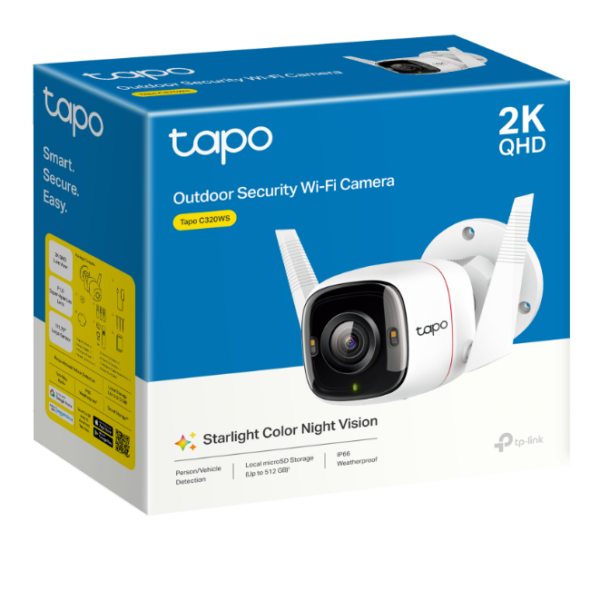 Ormocnet TP-Link Tapo C320WS 4MP Outdoor Security Wi-Fi Camera