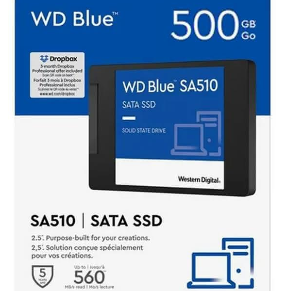 Western Digital Blue SA510 500GB 2.5" SATAIII SSD
